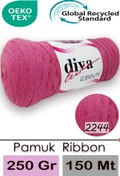 Resim Diva İplik Diva Ribbon 2244 Koyu Pembe 