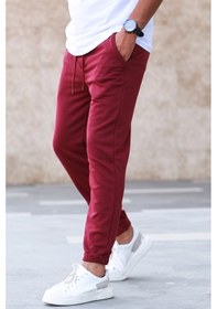 Resim Madmext Bordo Basic Eşofman 5424 Bordo 