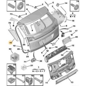 Resim Peugeot 3008 Bagaj Kapak Yan Bakalit 