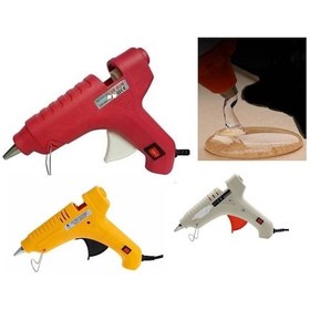 Resim Silikon Tabancası 80 W Anahtarlı Sıcak Silikon Mum Kalın 1 Ad Seç Sarı 