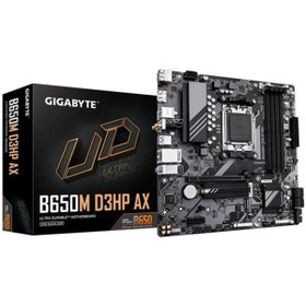 Resim Gigabyte B650M D3HP AX AMD B650 AM5 DDR5 7600 MHz (OC) HDMI/DP M.2 Wi-Fi RGB mATX Anakart Gigabyte