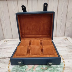 Resim Warren T. Deri Saat Kutusu - Lacivert 