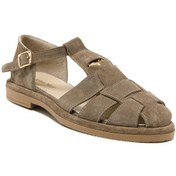 Resim Sandalet Kadın Rc-25y-001-r40208 John May 10-bej Süet Bej 