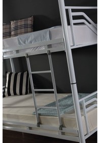 Resim Ranzaci Solid Ranza 90x190 Genç Çocuk Yatak Odası Metal Ranza Beyaz 