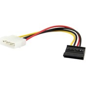 Resim Alfais PX-4960 PSU Molex Sata Çevirici, Kasa içi HDD/DVD/SSD 4 pin Molex to Sata Power Güç Kablosu 15 