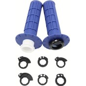 Resim Hightower Qjfeng Mavi 7/8" Snap-on Tutamak Seti Ktm Crf Sxf Exc Dirt Bike Ergonomic Dayanıklı 