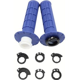 Resim Hightower Qjfeng Mavi 7/8" Snap-on Tutamak Seti Ktm Crf Sxf Exc Dirt Bike Ergonomic Dayanıklı 