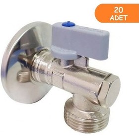 Resim Eca Filtreli Çamaşır / Bulaşık Makinası Musluğu 1/2 20 Adet 602111059 Krom 