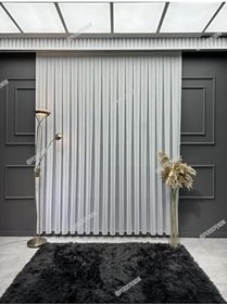 Resim Lüks Sofia Düz Sade Tül Kırışmaz Ütü İstemez Her Odaya Uygun Sık Kanun Pile,W3 180 X 270 
