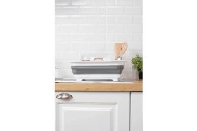 Resim Mcreative Katlanabilir Bulaşık Kurutmalık ve Tabaklık, Akordiyon Tasarım 