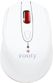 Resim Rooty Sessiz Tıklamalı Kablosuz Mouse - Ergonomik Şık Tasarım, 1600 DPI Yüksek Hassasiyetli Optik Fare 