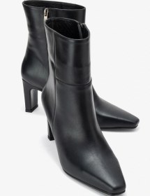Resim Luvi Shoes Elıas Siyah Cilt Hakiki Deri Kadın Blok Topuklu Bot Siyah-Cilt 