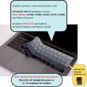 Resim McStorey Macbook Pro Klavye Koruyucu UK(EU) İngilizce Baskı A1706 1989 2159 A1707 1990 Uyumlu Ombre 
