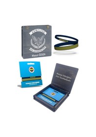 Resim Fenerbahçe Lisanslı 2'li Lacivert Bileklik Kişiye Özel Kutulu 001 