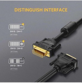 Resim Ugreen 24+1 DVI to DVI 2K 60 Hz Görüntü Aktarma Kablosu 8 Metre 