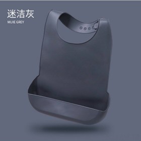 Resim Vkemall Yetişkinler İçin Su Geçirmez Silikon Yemek Önlüğü - Pratik Ve Sağlıklı 