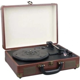 Resim Magicvoice PU16 Retro Vintage Çanta Pikap - Radyo - Bluetooth - USB Mp3 Çalar 