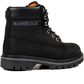 Resim Hammer Jack 102 16600-G Siyah Crazy Kadın Hakiki Deri Bot 