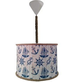 Resim Genel Markalar Halatlı Gemili Denizci (CD - 3105) Çocuk Odası Genç Ve Bebek Odası Avize Aydınlatma Sarkıt Abajur 