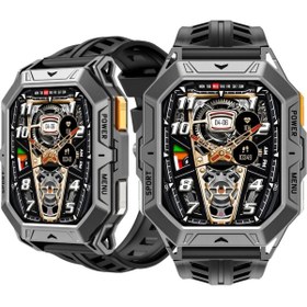 Resim Marka Aksesuar Harvox Watch X1 Pro TANK SAAT GERİ GELDİ Saat Iphone ve Android Uyumlu 100GÜN Sarj Akıllı Saat 