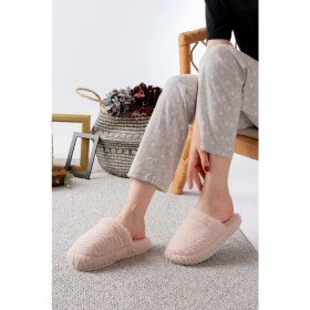 Resim Slipcat Sessiz Taban Kadın Günlük Çeyiz Terlik Kapalı Ev Terliği 