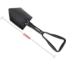 Resim Mena Rise WP335006 570MM Katlanabilir Çok Amaçlı Profesyonel Kamp Küreği 