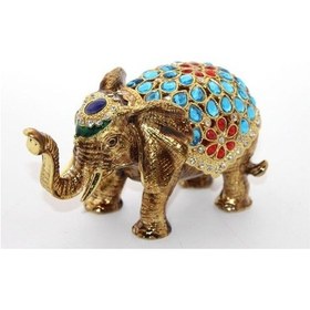 Resim Swarovski Taşlı Tekli Fil Figürü Model 4 