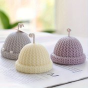 Resim Noel Şapkası Mum Silikon Kalıp Noel Şapkası Mum Kalıbı DIY El Yapımı Alçı Epoksi Reçine Yapma Kalıbı 