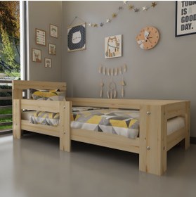 Resim Myniture Home & Living Montessori Yatak, Full Çam Ağaç Karyola, Montessori Karyola, A8032-90x200 