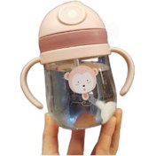 Resim Skycity Bebekler İçin 360 Dönebilen Sağlıklı Silikon Emzikli Dayanıklı Seyahat Bardak, 300ml 