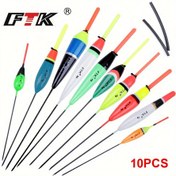 Resim FTK 10 adet, Balıkçılık Şamandıra Seti, Karışık Ağırlıklar (0.035oz, 0.070oz, 0.105oz, 0.176oz, 0.141oz), Sazan Balıkçılık Aksesuarları, Çeşitli Renkler 