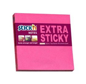 Resim Stıckn Yapışkanlı Not Kağıdı Extra 90 Yp 76x76 Neon Pembe He21671 