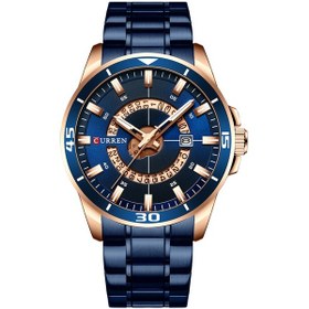 Resim Folinda Curren Erkek Kol Saati - Çelik Kayışlı, 3atm Su Geçirmez, Takvimli Ve Işık Veren Teller, Klasik İş Stili, Mükemmel Hediye Seçeneği Çok Renkli 