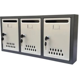 Resim Posta Kutusu 3'lü-Antrasit-Gri 