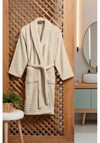 Resim Pierre Cardin Soft Bornoz Wave Bej Bej 