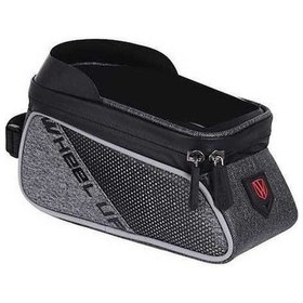 Resim Pazly Telefon Su Geçirmez Bisiklet Gidon Çantası Siyah Ön Depolama Çantası Siyah 