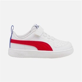 Resim Puma Rickie Ac+ Inf Bebek Beyaz Spor Ayakkabı - 384314 05 Beyaz 