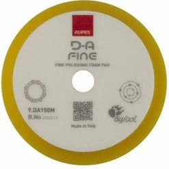 Resim Rupes DA Fine 130/150 mm Orbital Sarı Orta Sert Ara Kat Pasta Süngeri. 