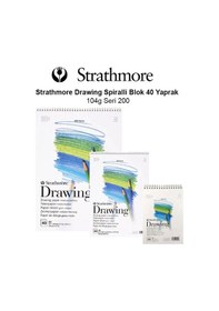 Resim Strathmore Drawing Spiralli Blok 40 Yaprak 104g Seri 200 
