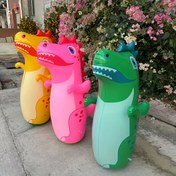 Resim 1 adet Renkli Şişme Dinozor Oyuncak, Anında Geri Dönüş, Kum ve Su Dolduğu Taban, Dayanıklı PVC, 39.88 cm - Aktif Oyun ve Egzersiz İçin İdeal, Dinozor Oyuncak 