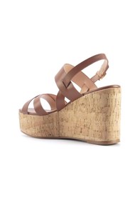 Resim Nine West Monsa 5fx Kahverengi Kadın Dolgu Topuk Sandalet 000000000101929052 Kahverengi 
