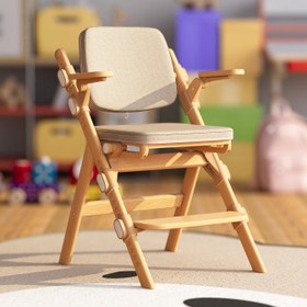 Resim Cadiz Ahşap Çocuk Sandalyesi - Bej 