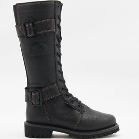 Resim Harley Davidson Belhaven Wp Kadın Siyah Deri Çizme-23601 Siyah 