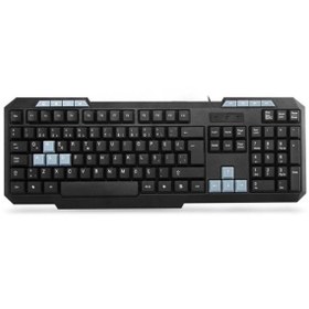 Resim Everest Siyah Usb Q Multimedya Klavye Kablolu Klavye 