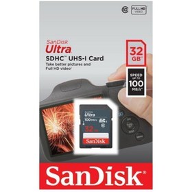 Resim Sandisk Ultra 32gb 100mb/s Sdhc Hafıza Kartı 