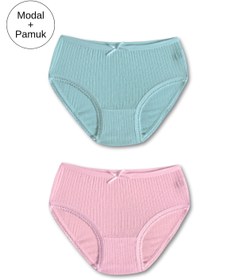 Resim Panfilia Modal - Pamuk Karışımı Kız Çocuk Külot 6lı Set / Slip / İç Çamaşır 