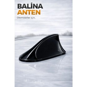 Resim Mercedes Vito Uyumlu Oto Balık Sırtı Anten Elektrikli Köpekbalığı Balina Tavan Anteni Siyah 