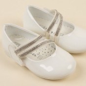 Resim EPAAVM - Çatal Baretli Beyaz Kız Çocuk Ayakkabı - EYL1402 Beyaz 