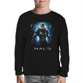 Resim Halo - Guardians Siyah Çocuk Sweatshirt 