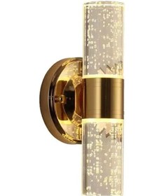 Resim Hangfox Kristal Duvar Lambası - 8w Üç Renkli Işık Değişimi 220v - Oturma Odası Yatak Odası Dekoratif Aydınlatma Beyaz 